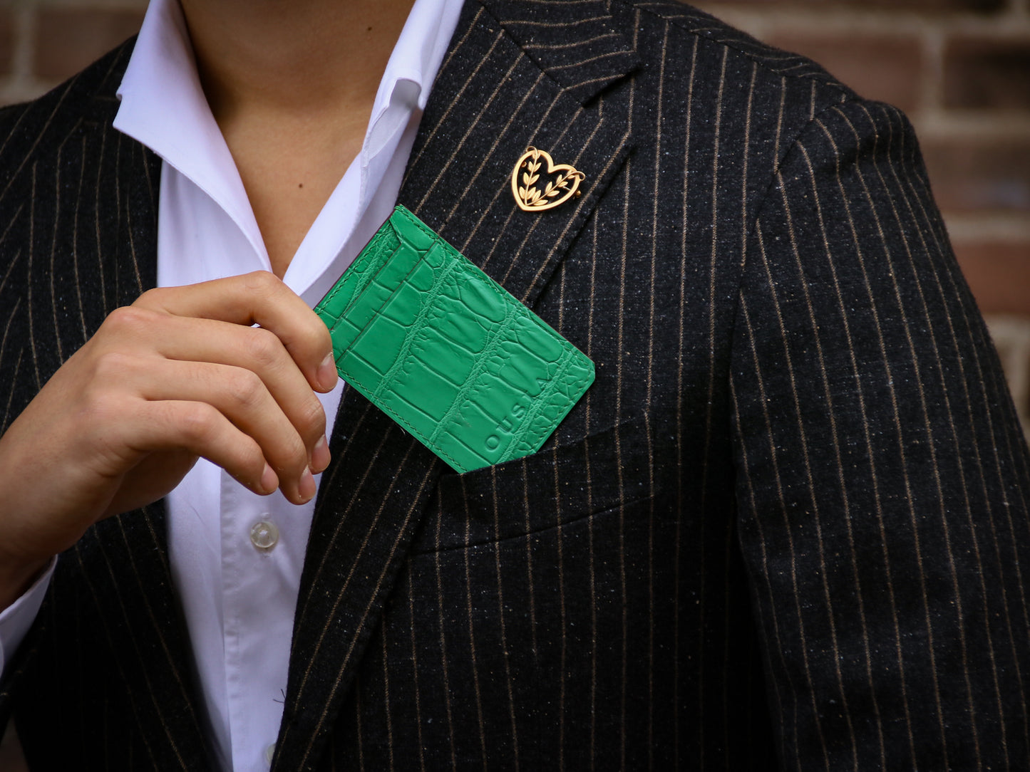 THE CARD HOLDER “ Chartreuse ”