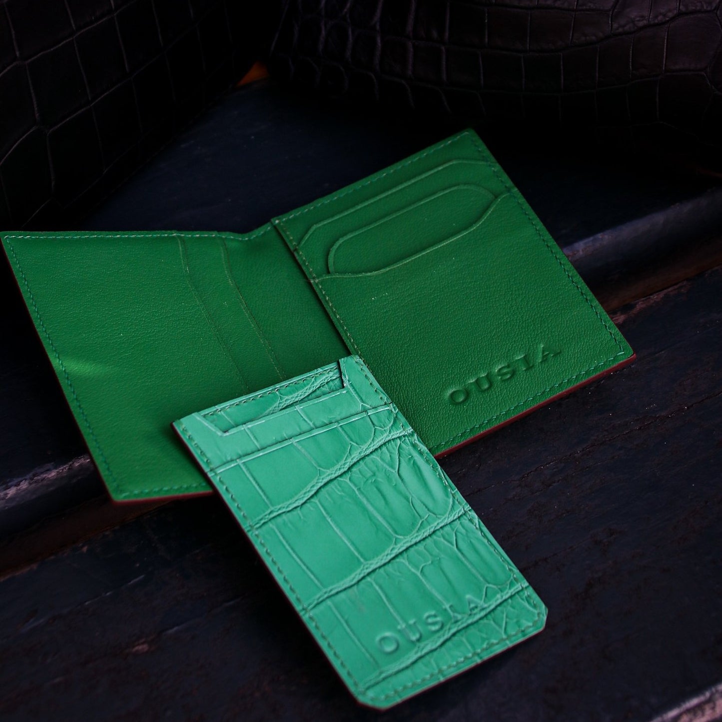 THE CARD HOLDER “ Chartreuse ”