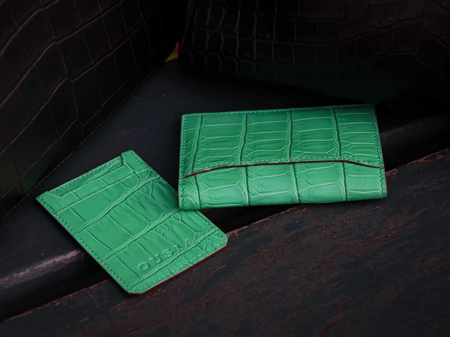 THE CARD HOLDER “ Chartreuse ”