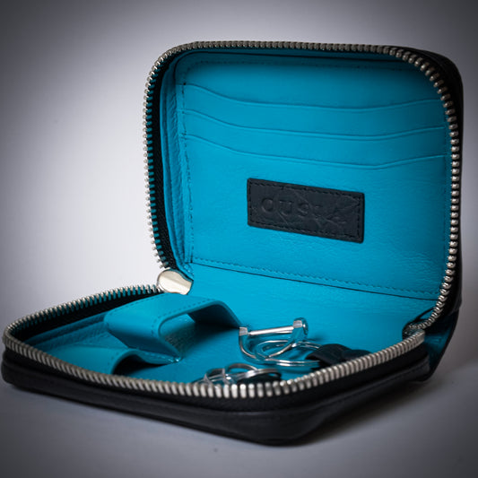 THE KEYCASE Black/Turquoise Blue